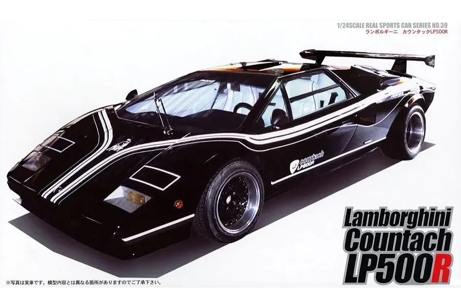 Fujimi 1/24 Lamborghini Countach LP500R Scaled Plastic Model Kit image 92633