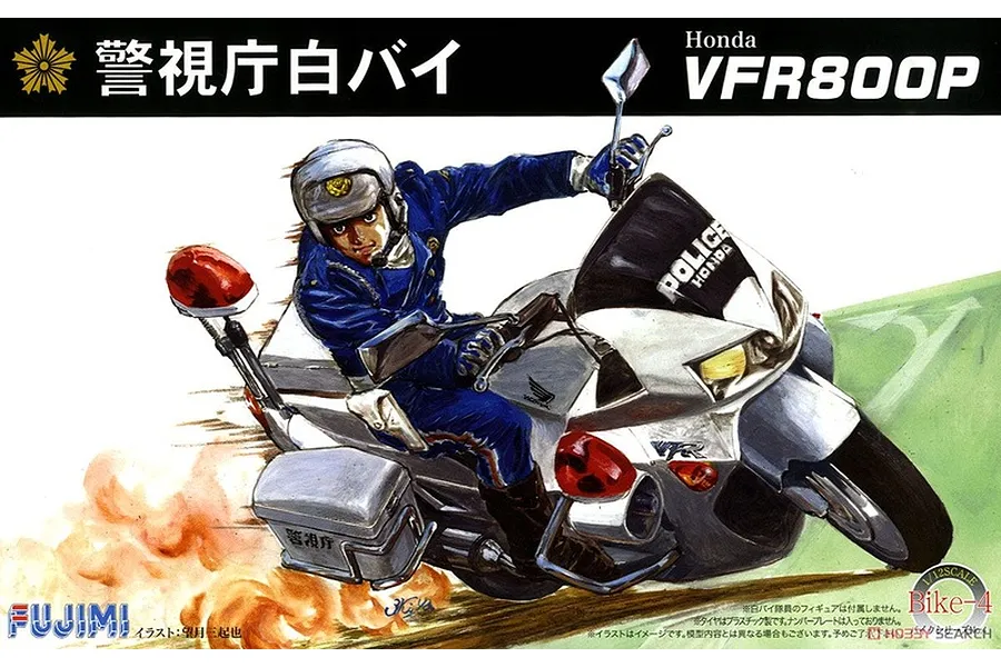Fujimi 1/12 Honda VFR800P Police Motorcycle Scaled Plastic Model Kit image 92640
