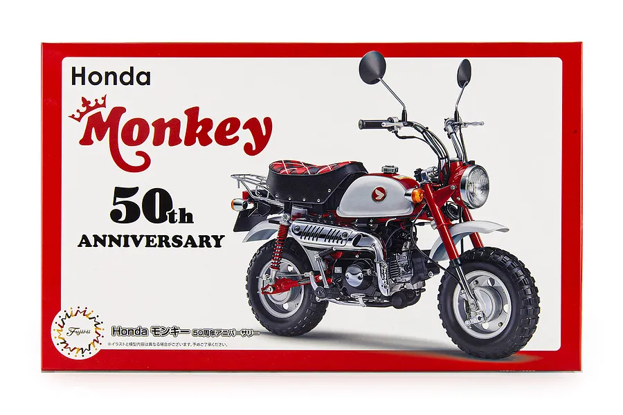 Fujimi 1/12 Honda &amp;quot;50th Anniversary Z50M&amp;quot; Monkey Scaled Plastic Model Kit image 92643