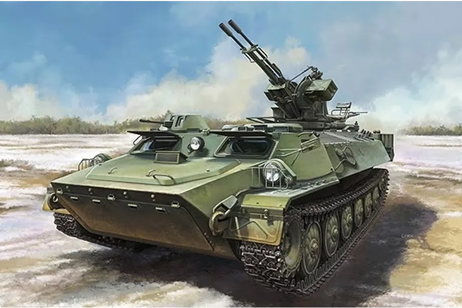 Trumpeter 1/35 MT-LB w/ ZU-23-2 Scaled Plastic Model Kit image 92694