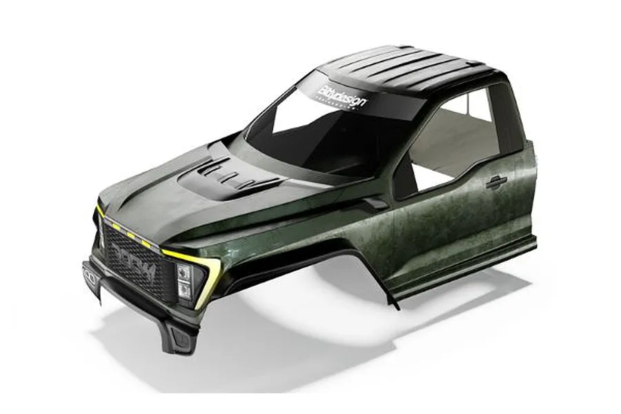 Bittydesign 1/10 Rock1 Cab Only Pre-Cut Unpainted Body Shell - Clear image 92704