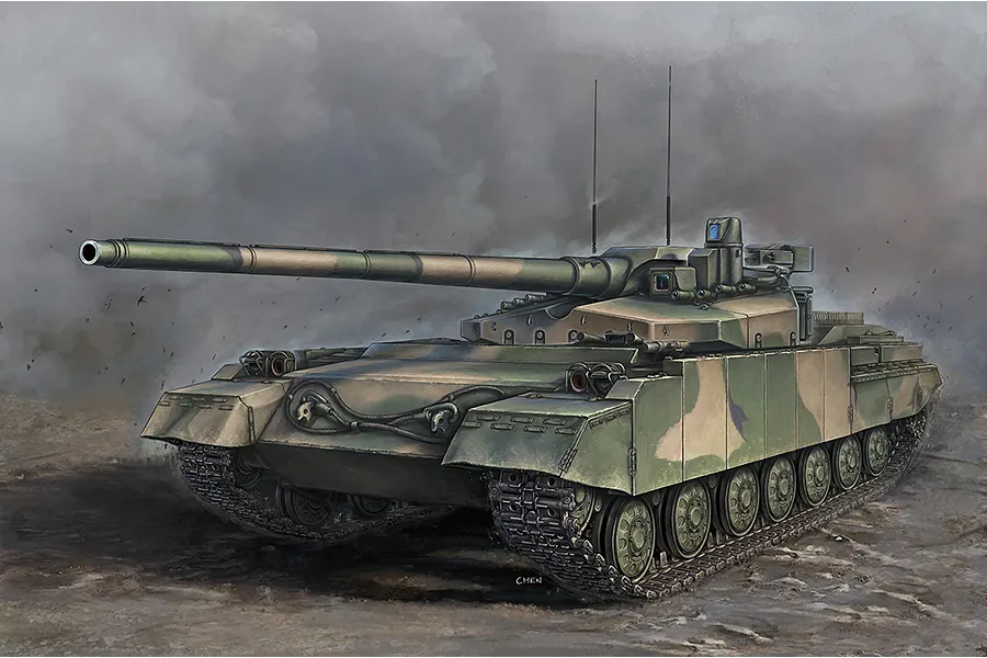 Trumpeter 1/35 Russian Obiekt 490A Tank Scaled Plastic Model Kit image 92720