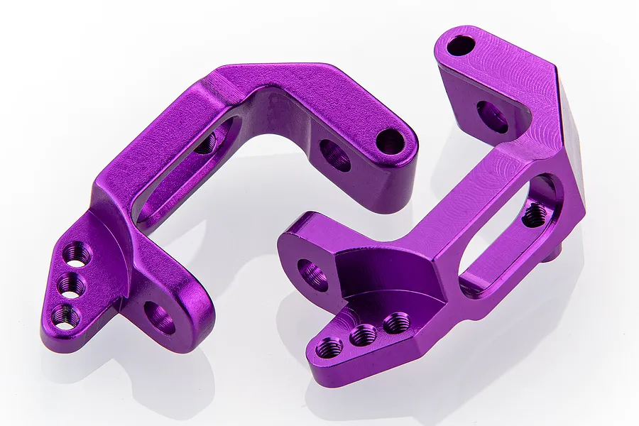 HSP Purple Aluminium Front Hub Carrier w/ Screws 2Pcs image 9273