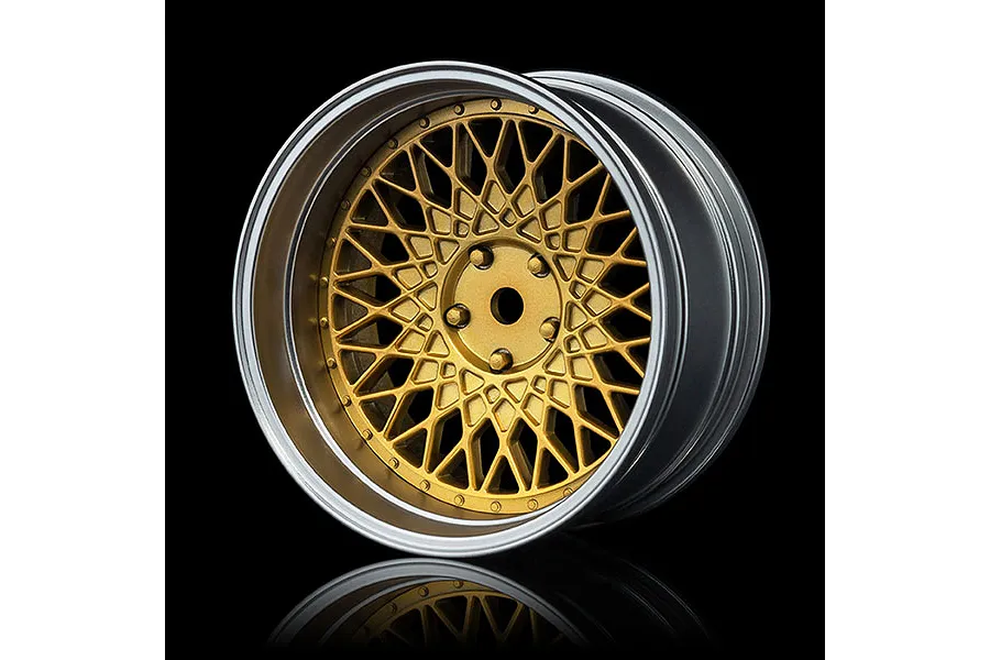 MST 1.9&amp;quot; 501 Off-Set Changeable Flat Silver/Gold Rims 4Pcs image 92742