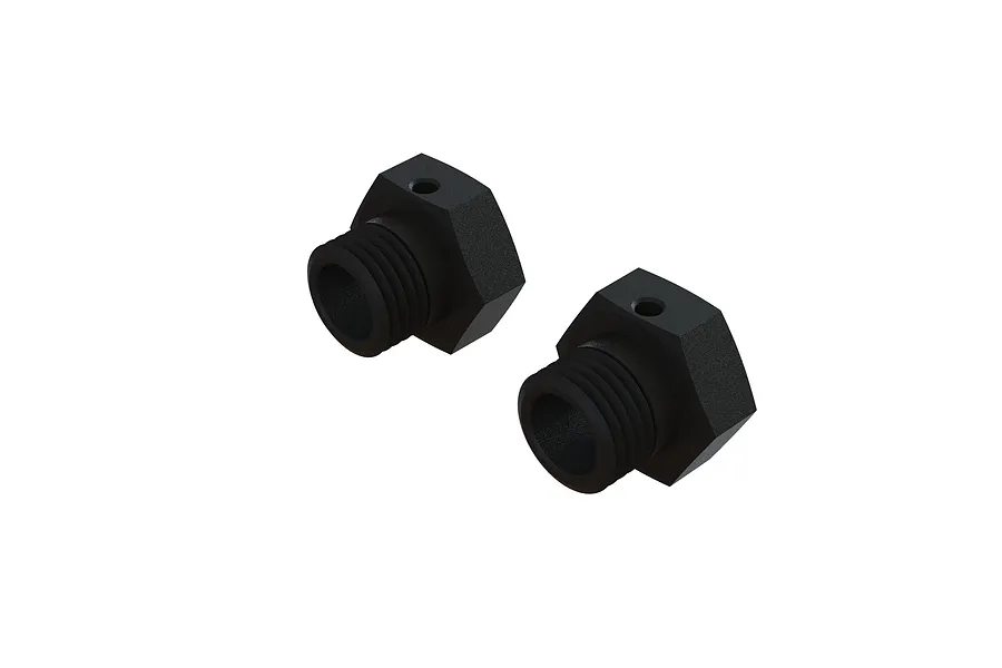 ARRMA Black Aluminium 17mm Wheel Hexes 2Pcs image 92810