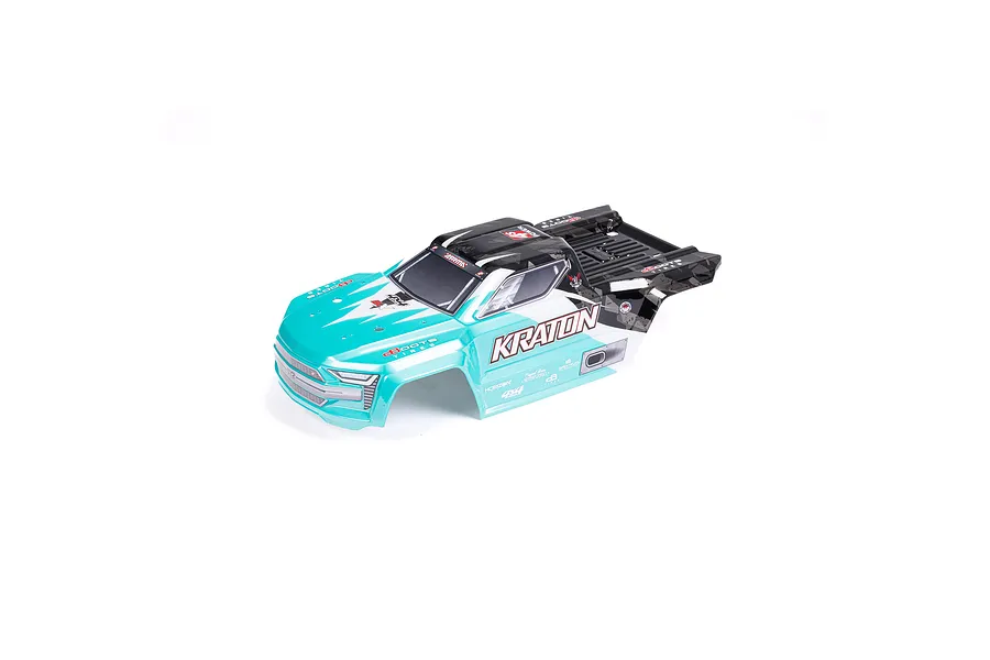 ARRMA 1/10 Kraton Painted Body Shell - Teal/Black image 92825
