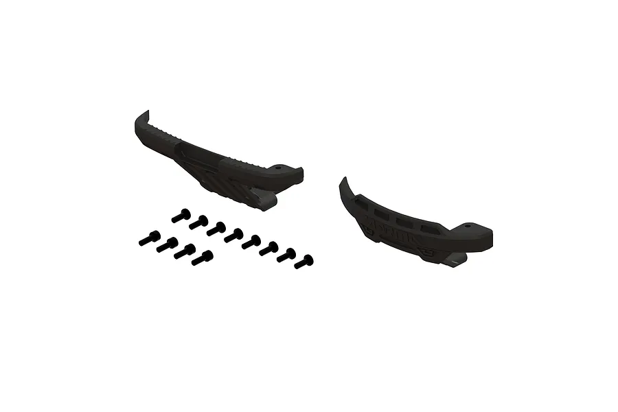 ARRMA 1/18 Front &amp;amp; Rear Bumpers w/ Mounting Screws 2Pcs image 92860