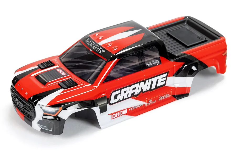 ARRMA 1/18 Granite Painted Body Shell - Red/Camo image 92884