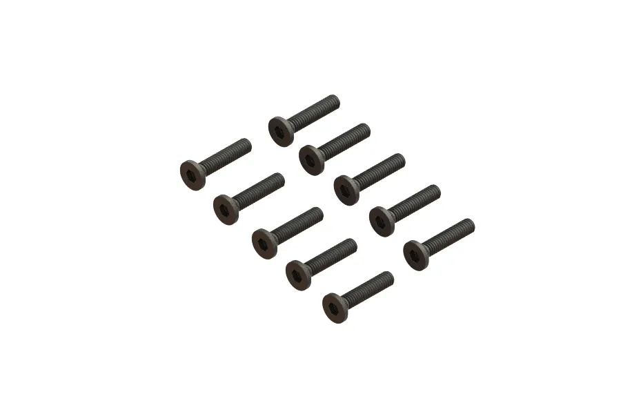 ARRMA 2.5x12mm Fine Thread Countersunk Head Screws 10Pcs image 92898