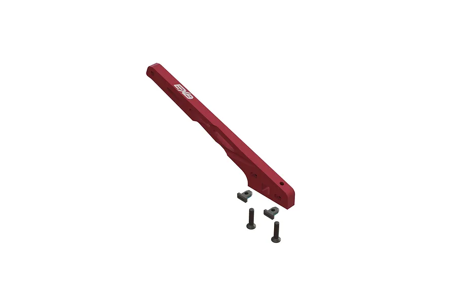 ARRMA 1/8 Red Aluminium EXB Rear V2 Brace image 92904