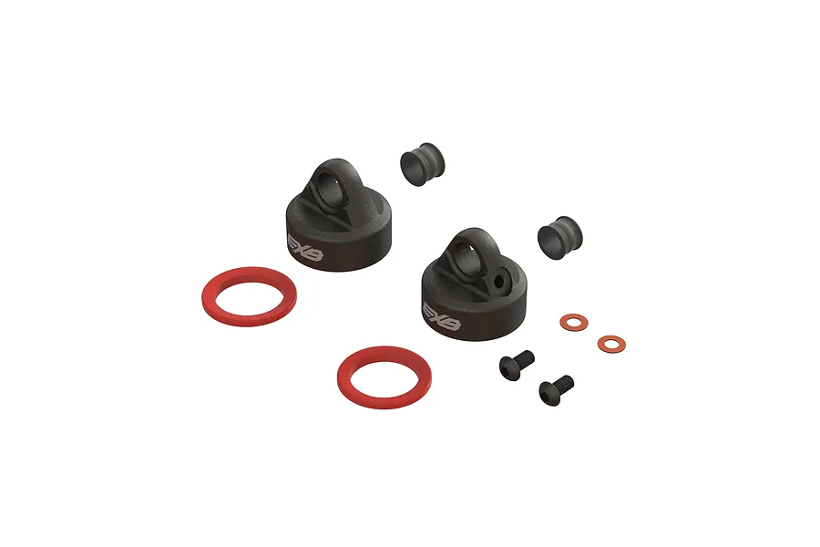 ARRMA Black Aluminium Shock Absorber Cap w/ Hardware image 92915