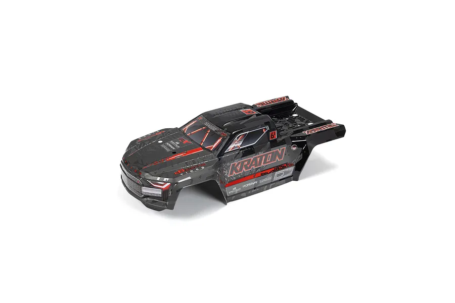 ARRMA 1/8 Kraton Painted Body Shell - Black/Red image 92925