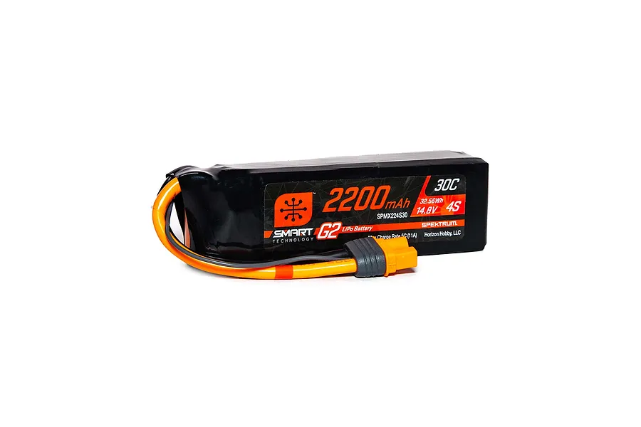 Spektrum Smart 14.8V 2200mAh 30C Soft Case LiPo Battery image 92939