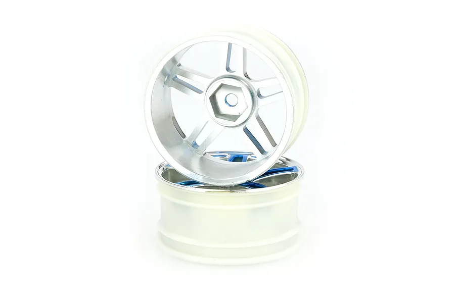 HSP 1.9&amp;quot; Blue Chrome On Road Rims 2Pcs image 9305