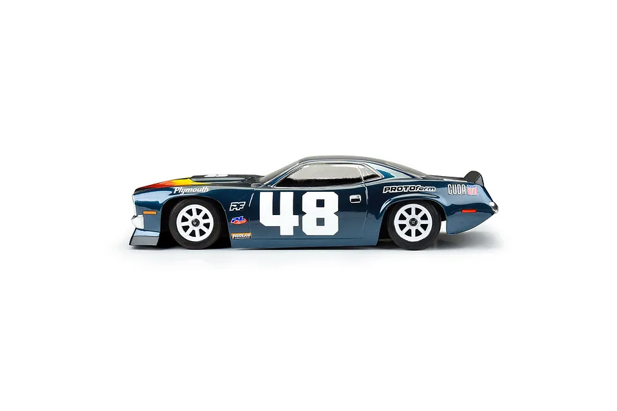 Protoform 1/10 1970 Plymouth Barracuda Unpainted VTA Body Shell image 93146
