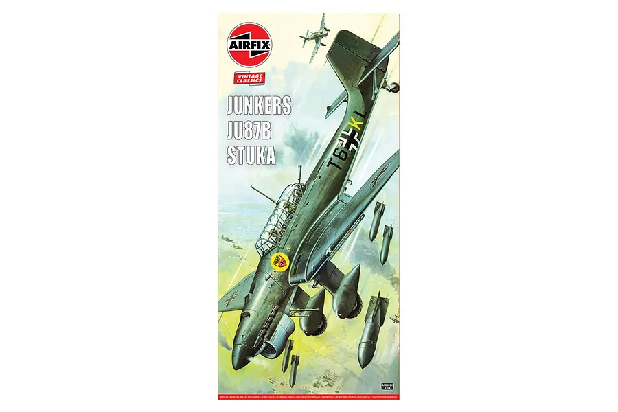 Airfix 1/24 Junkers Ju87B Stuka Bomber Scaled Plastic Model Kit image 93198