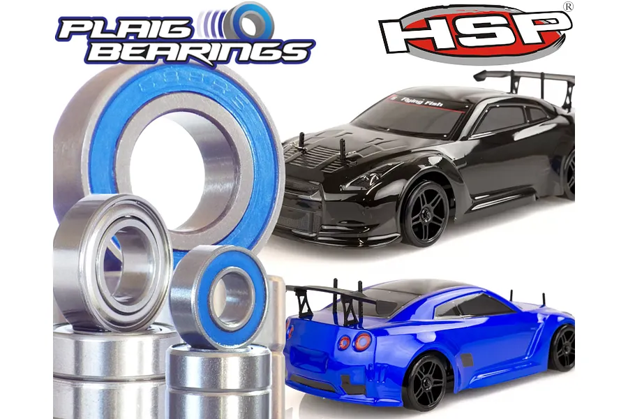 Plaig RC 1/10 HSP Flying Fish, Swift &amp;amp; Ocelot Bearing Kit image 93204