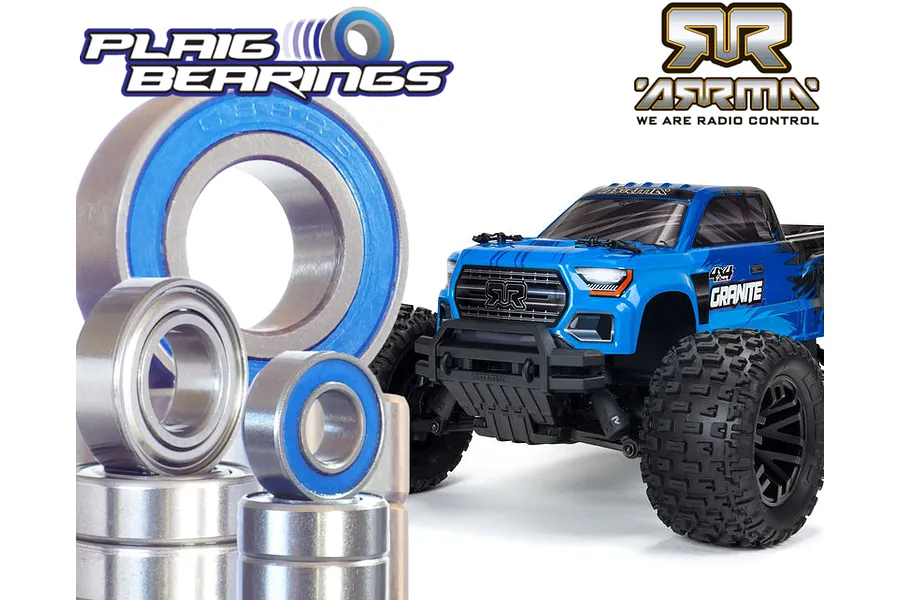 Plaig RC 1/10 ARRMA Granite Mega Bearing Kit image 93249