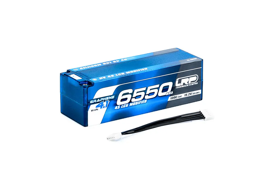 LRP 15.2V 6550mAh 120C HV LCG Hard Case LiPo Battery image 93262