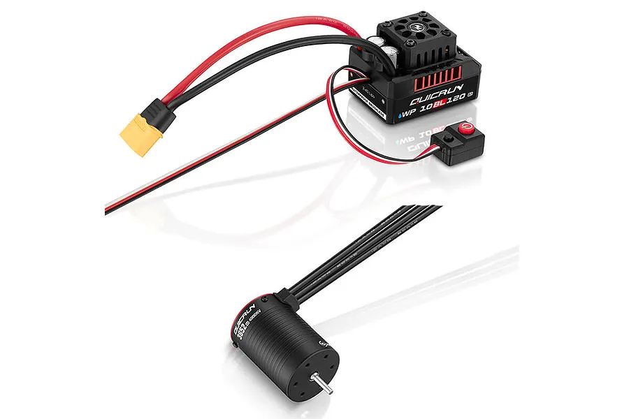 Hobbywing Quicrun G2 10BL120 120A ESC &amp;amp; 3652SL 5400kV G2 Motor image 93286
