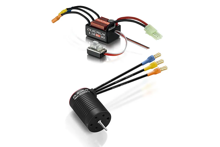Hobbywing Quicrun 16BL30 30A ESC &amp;amp; 2435SL 4500KV G3 Motor Combo image 93380