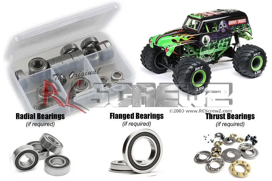 RC Screwz Mini LMT Complete Rubber Shielded Bearing Kit image 93386