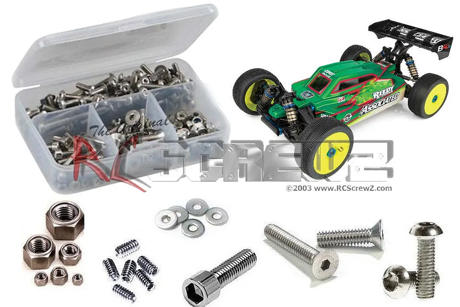 RC Screwz RC8B4.1e Complete Stainless Steel Screw Kit image 1