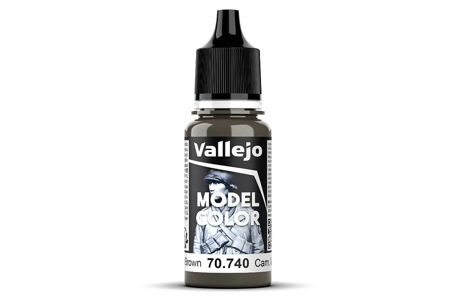 Vallejo Model Colour Cam Middle Brown Acrylic Paint 18ml image 1
