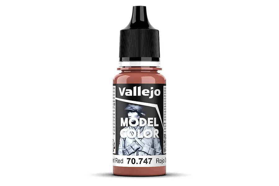 Vallejo Model Colour Faded Red Matte Acrylic Paint 18ml image 1