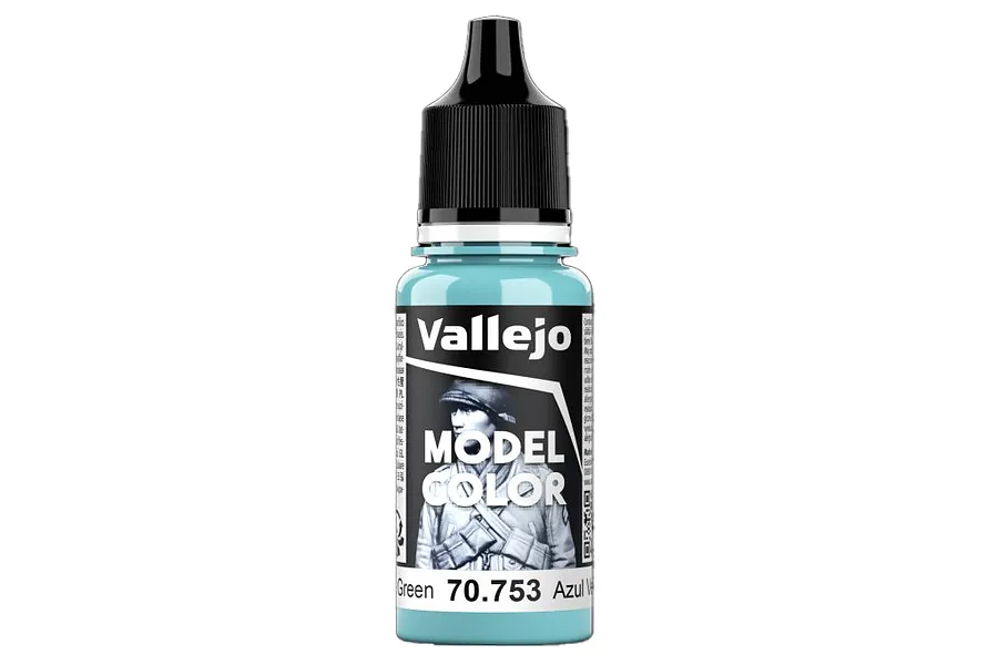 Vallejo Model Colour Light Blue Green Matte Acrylic Paint 18ml image 93411