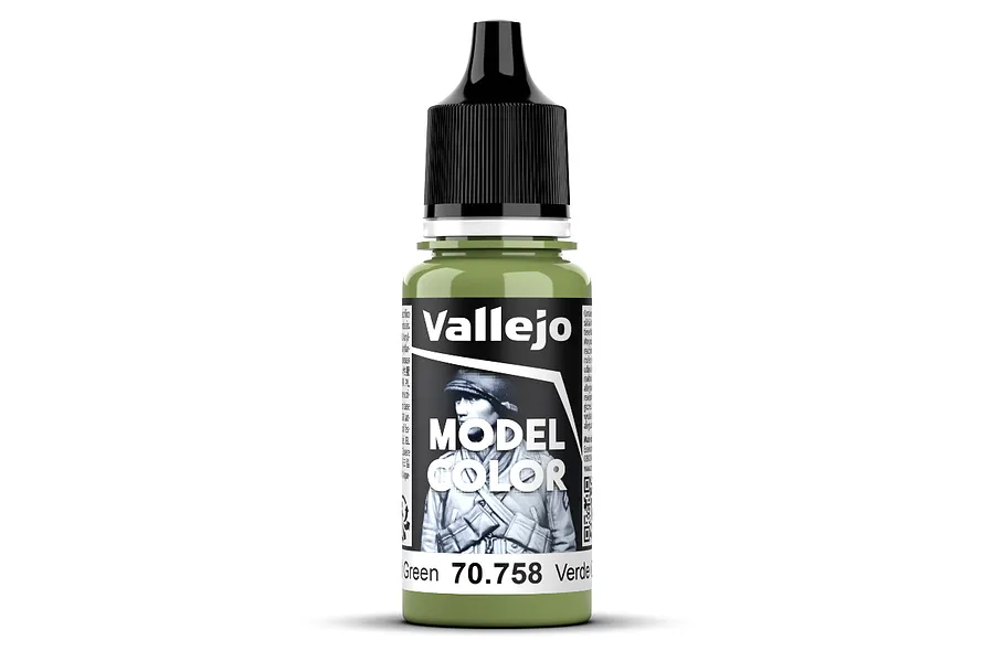 Vallejo Model Colour Bright Green Matte Acrylic Paint 18ml image 93416