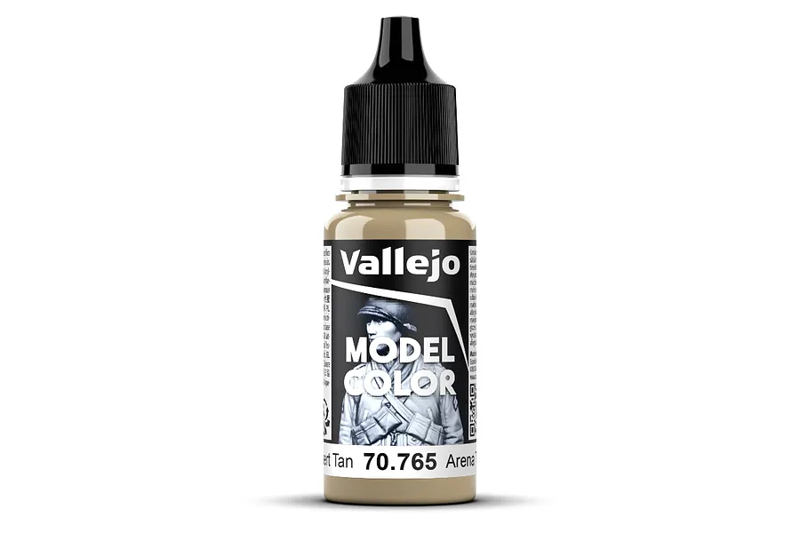 Vallejo Model Colour Desert Tan Matte Acrylic Paint 18ml image 93423