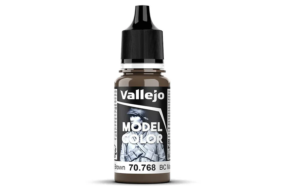 Vallejo Model Colour BC Dark Brown Matte Acrylic Paint 18ml image 93426