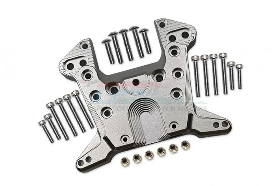 GPM Racing Silver Aluminium Rear Shock Tower w/ Hardware image 93458