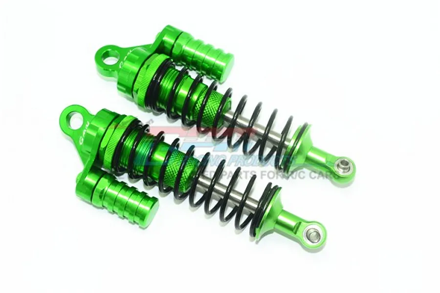 GPM Racing Green Aluminium 132mm Piggyback Shock Absorbers 2Pcs image 93463
