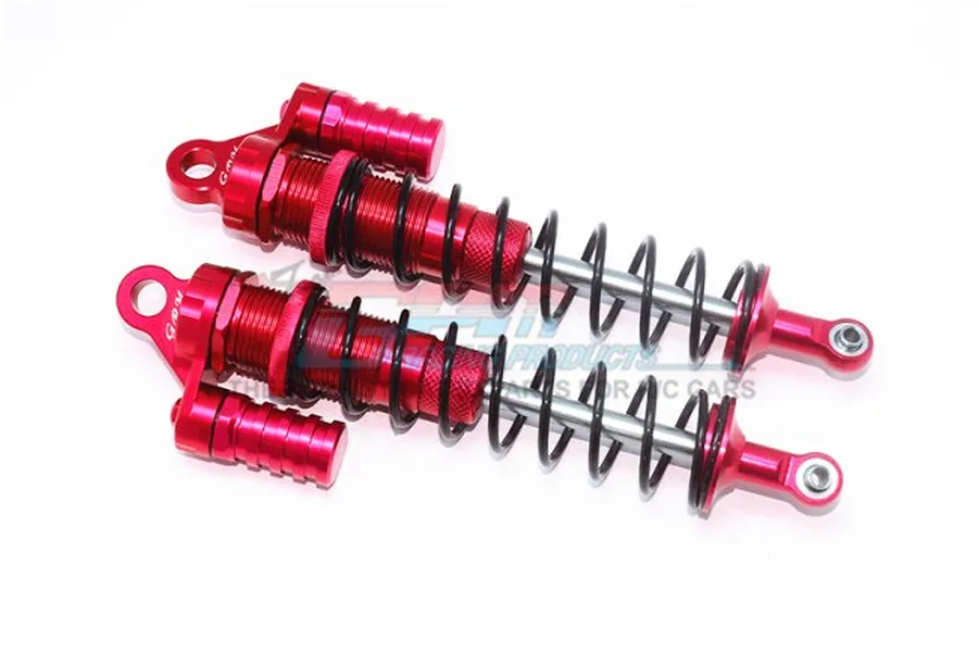 GPM Aluminium 170mm Piggyback Shock Absorbers 2Pcs - Red image 1