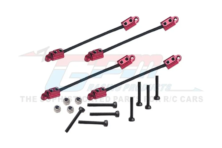 GPM Racing Red Suspension Travel Limit Strap Set image 93480