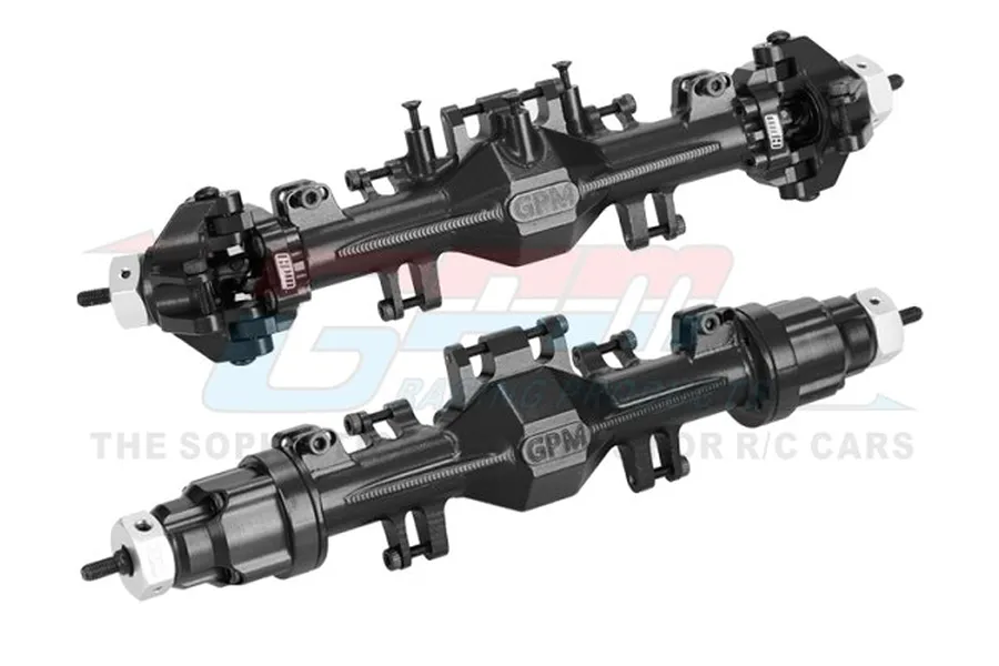 GPM Racing Black Aluminium Complete Quick Release Front &amp;amp; Rear Axle Set 2Pcs image 93492