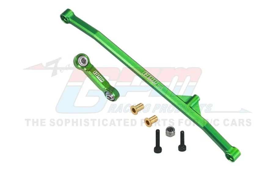 GPM Racing Green Aluminium Steering Tie Rod &amp;amp; Drag Link Set image 93507