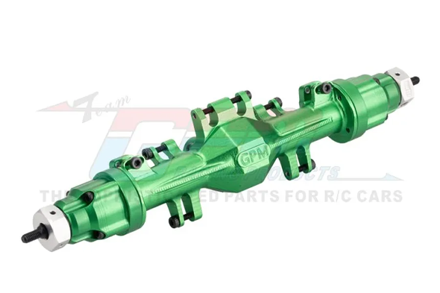 GPM Racing Green Aluminium Complete Quick Release Rear Axle Set image 93512