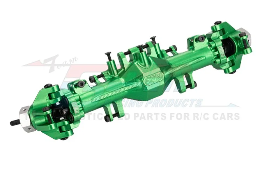 GPM Racing Green Aluminium Complete Quick Release Front Axle Set image 93515