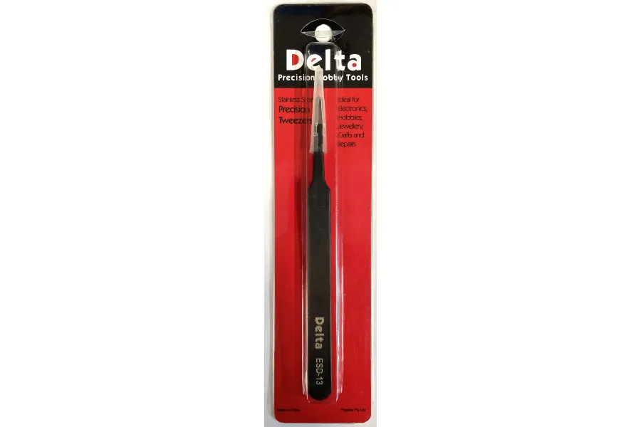 Delta Stainless Steel Precision Blunt Point Tweezers image 93553