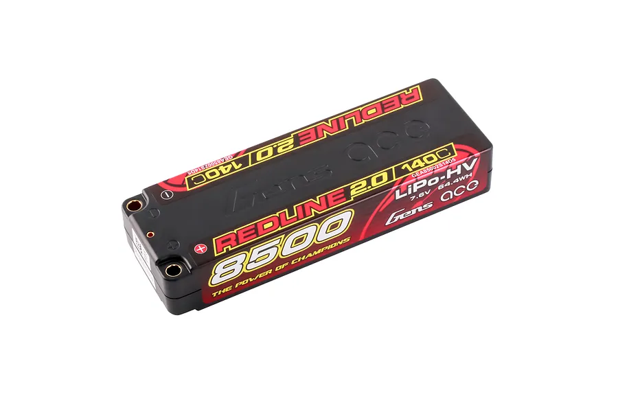 Gens Ace Redline 2.0 7.6V 8500mAh 140C HV Hard Case LiPo Battery image 93558