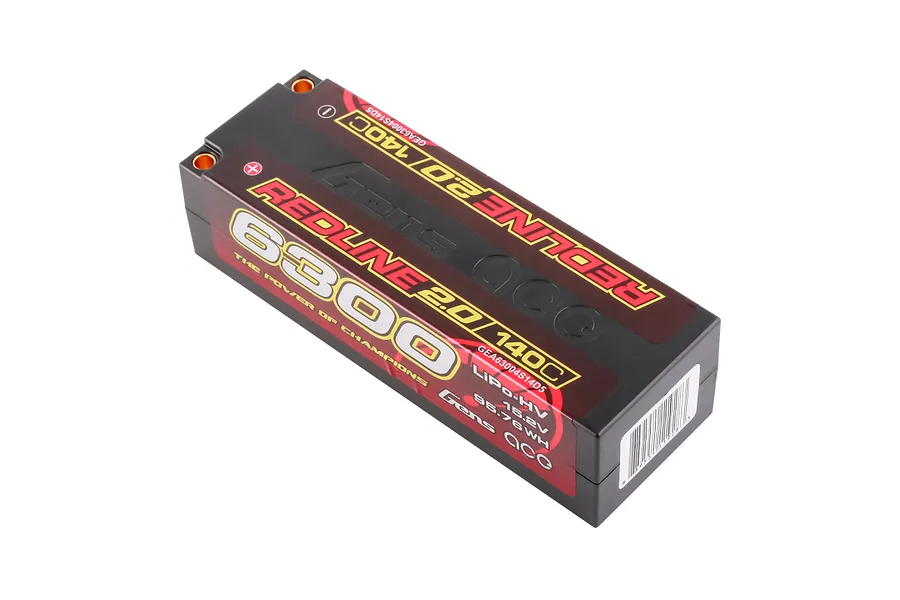 Gens Ace Redline 2.0 15.2V 6300mAh 140C HV Hard Case LiPo Battery image 93602