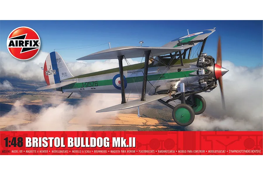 Airfix 1/48 Bristol Bulldog Mk.II Fighter Scaled Plastic Model Kit image 93800