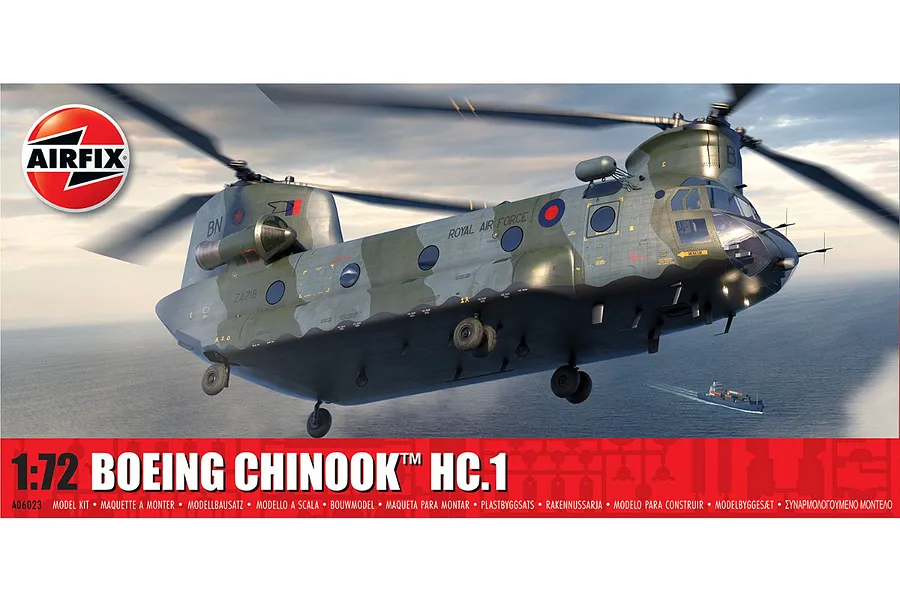 Airfix 1/48 Boeing Chinook HC.1 Helicopter Scaled Plastic Model Kit image 93801