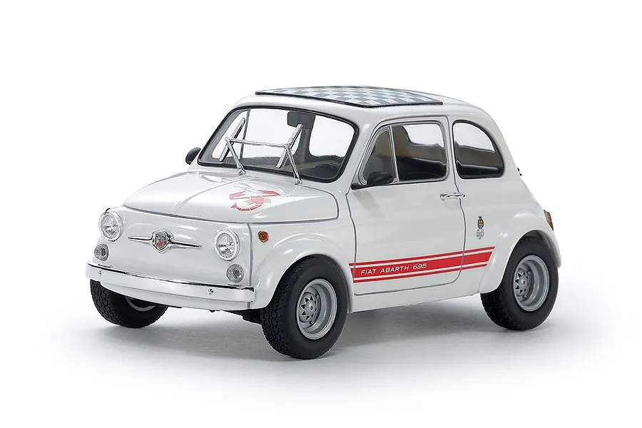 Tamiya Fiat 1/24 Abarth 695SS Car Scaled Plastic Model Kit image 93826