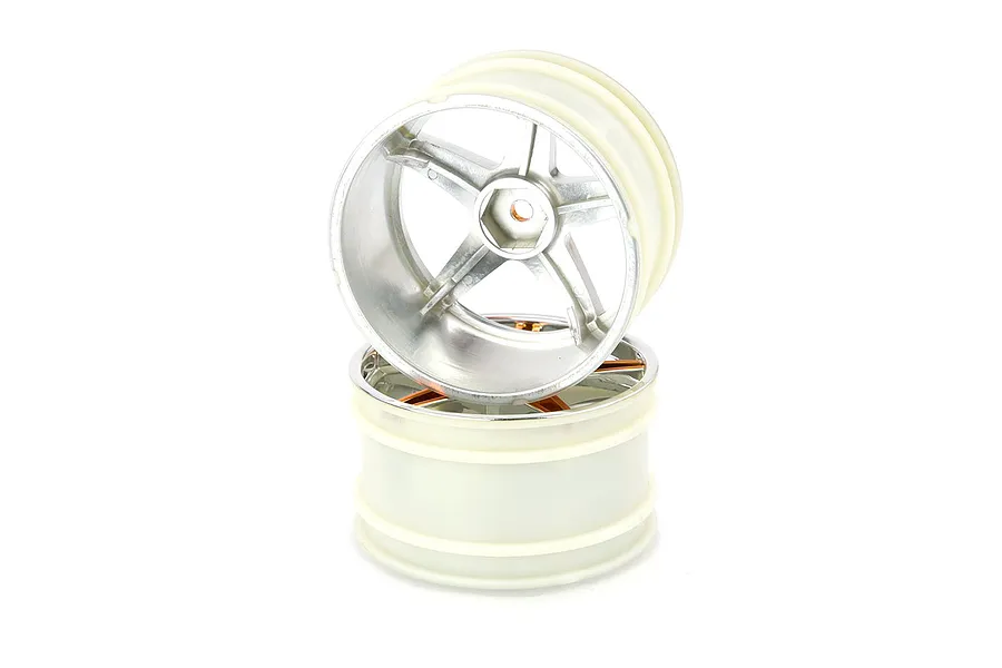 HSP 2.3&amp;quot; Orange Chrome Rear Buggy Rims 2Pcs image 9394