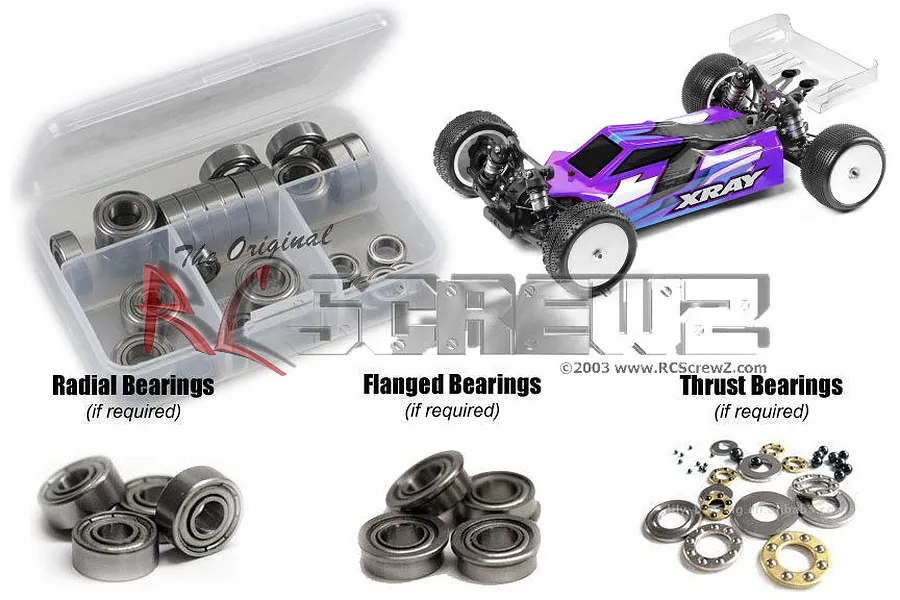 RC Screwz XRAY XB4 Metal Shielded Bearing Kit image 93953