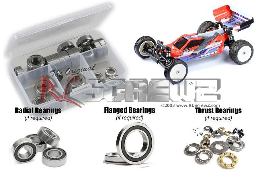 RC Screwz XRAY XB2 Rubber Shielded Bearing Kit image 93957